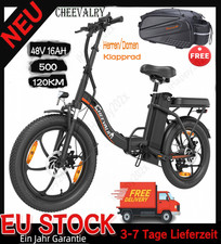 Elektrofahrrad 120KM Klapprad E-Bike 500 Shimano Pedelec Citybike 25km/h 20Zoll
