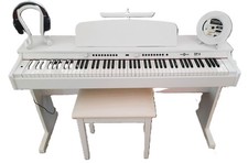Elektrisches Klavier/Digital Piano mit Bank und Kopfhörer
