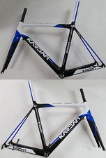 Kardan Carbon Rennrad Rahmen 1250gramm blau-weiss L 55cm mit Gabel NEU 420gramm