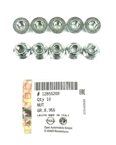 10x originale opel skt mutter - originale,