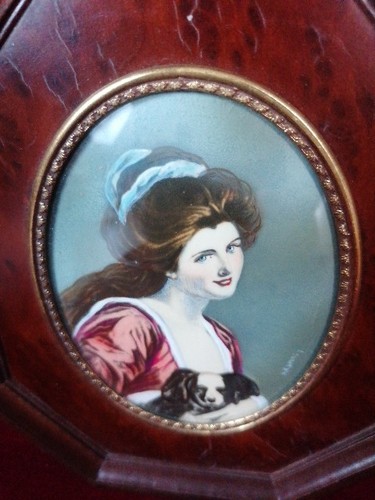 Porträt lupenmalerei lady - lupenmalerei,
