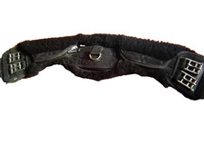 Kurzgurt 65 cm = Mondgurt mit abnehmbarem Lammfell - Sattelgurt ohne Elastik