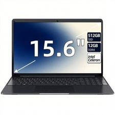 SGIN Laptop 15,6 Zoll 512GB