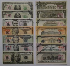 US Dollar Banknoten 7x