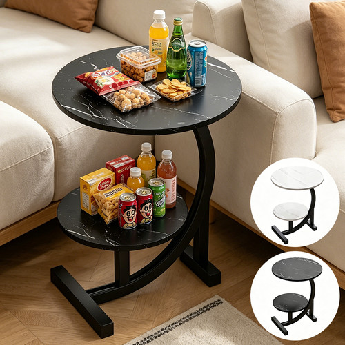 Couchtisch mit ebenen rund - 2,
