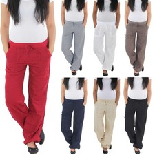 Damen Leinenhose Freizeithose