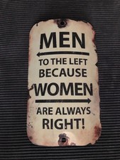 seltenes Metallschild im Vintage-Look mit Aufschrift 