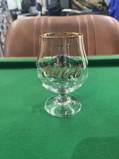 Coca Cola Glas Vintage Schwenker 0,3 L Goldrand Tulpe Cognac 80er Retro
