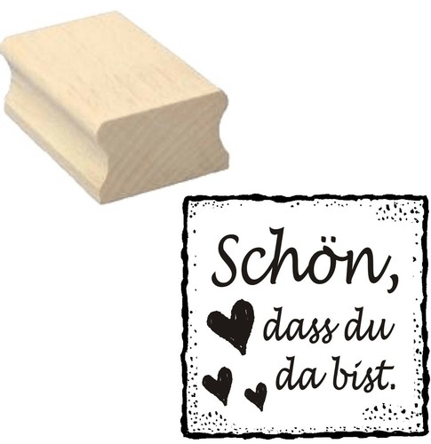 Stempel schön dass du da - «,