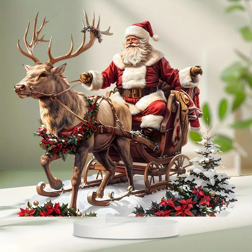 Weihnachtsschlitten rentier - weihnachtsschlitten,