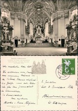 Gößweinstein Basilika Gößweinstein - Hochaltar mit Kreuz und Marienaltar 1959