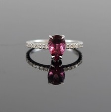 Gold Brillant Ring in 750er / 18 Karat Weißgold mit Turmalin Wert 2.050 € XXYY