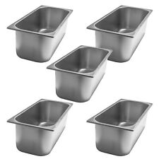 AcMax 5 Stück Eisbehälter Eistheke Eisvitrine Ice Cream Pan 360 x 165x 120 mm Ed