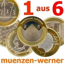 Sondermünzen Slowenien: 3 Euro Münze 20XX 1 aus 6 Sondermünze Gedenkmünze