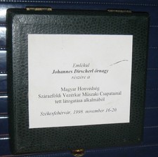 Bundeswehr Erinnerungsmedaille aus Ungarn mit Etui für einen Offizier 1998