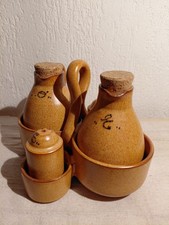 Menage Essig Öl Salz Pfeffer