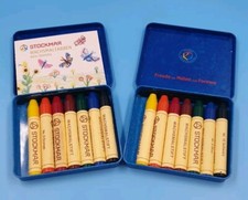 Stockmar Wachsmalstifte Bienenwachs 14 Stück in Metallbox