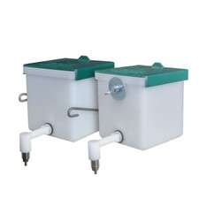 Kaninchen Trinkflasche/ Nagertränke "Megaflasche" 500 ml weiß - Nippeltränke