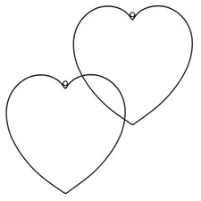 Metall Draht-Herzen zum