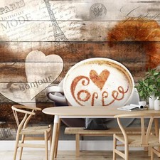 Fototapete Küche Kaffe Wohnzimmer Schlafzimmer Braun Beige Vlies Tapete 9367a