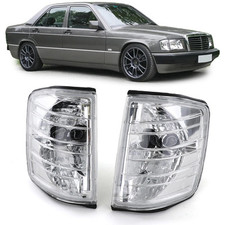 Klarglas Blinker Chrom für Mercedes 190 W201 82-93