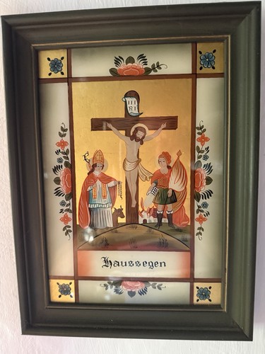 Hinterglasbild haussegen - hinterglasbild,