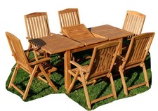 TEAK Gartengarnitur Bigfuss