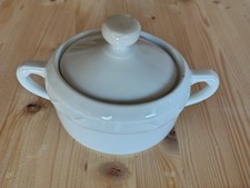 alte ZuckerDose, weiß, oval