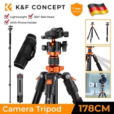 K&F Concept 62" Kamerastativ Einbeinstativ Kugelkopf Fotostativ Tripod für DSLR