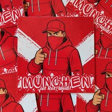 100x München Aufkleber/