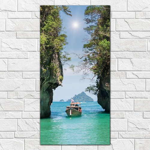 Wandbilder glasbild bootsfahrt - wandbilder,