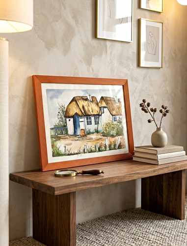 Gerahmtes aquarell - gerahmtes,
