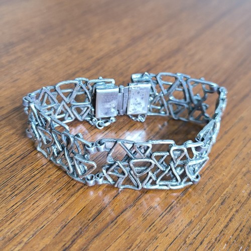 Silber brutalist armband 835 - silber,