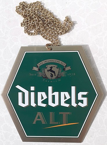 Diebels alt zapfhahnschild - alt,