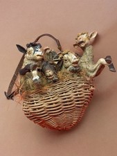 Korb Lämmer Skulptur Kunst