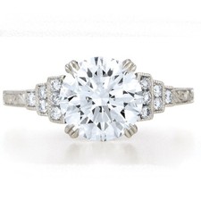 Runde Form 1.50 Karat 18k Gold