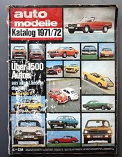 Katalog Automodelle Motorbuchverlag 1971 / 72