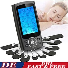 TENS Muskelstimulator Gerät EMS Reizstromgerät Massagegerät Schmerzlinderung USB
