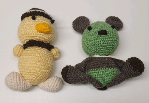 Ente und maus gehäkelt - ente,
