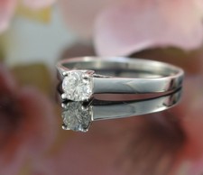 Solitär Brillant Ring in