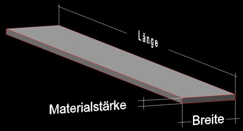 Flachstange aluminium - flachstange,