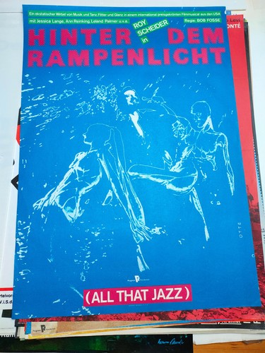 Plakat hinter dem rampenlicht - plakat,