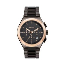 Armbanduhr Breil Bend TW1907 Stahl Chronograph Schwarz Gold Pink Herren Damen