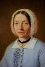 Biedermeier Portrait einer
