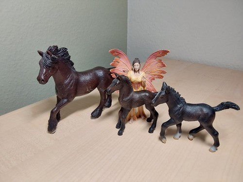 Schleich set pferd mit fohlen - pferd,