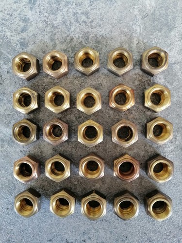 25x messingschrauben mütter - messingschrauben,