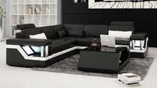LEDERSOFA XXL GARNITUR