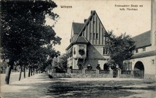 Ak Wriezen im Oderbruch, Freienwalder Straße, Katholisches Pfarrhaus - 11263903