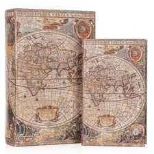 Buchhüllen Set Weltkarte