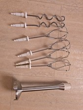 Zubehör Bosch Mixer Rührgerät MFQ4080, 2Paar Rührbesen, 2 Knetkarken, Pürierstab